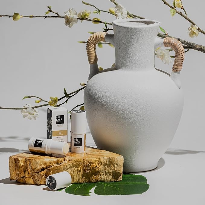 SPF 15 Lip Balm Sunscreen, Shea Butter Intensive Hydration, Revitalizing Antioxidants, Zinc UV Protection, Reduces Lip Lines, Oversized 11g Tube, Rejuvenating Lavender Mint