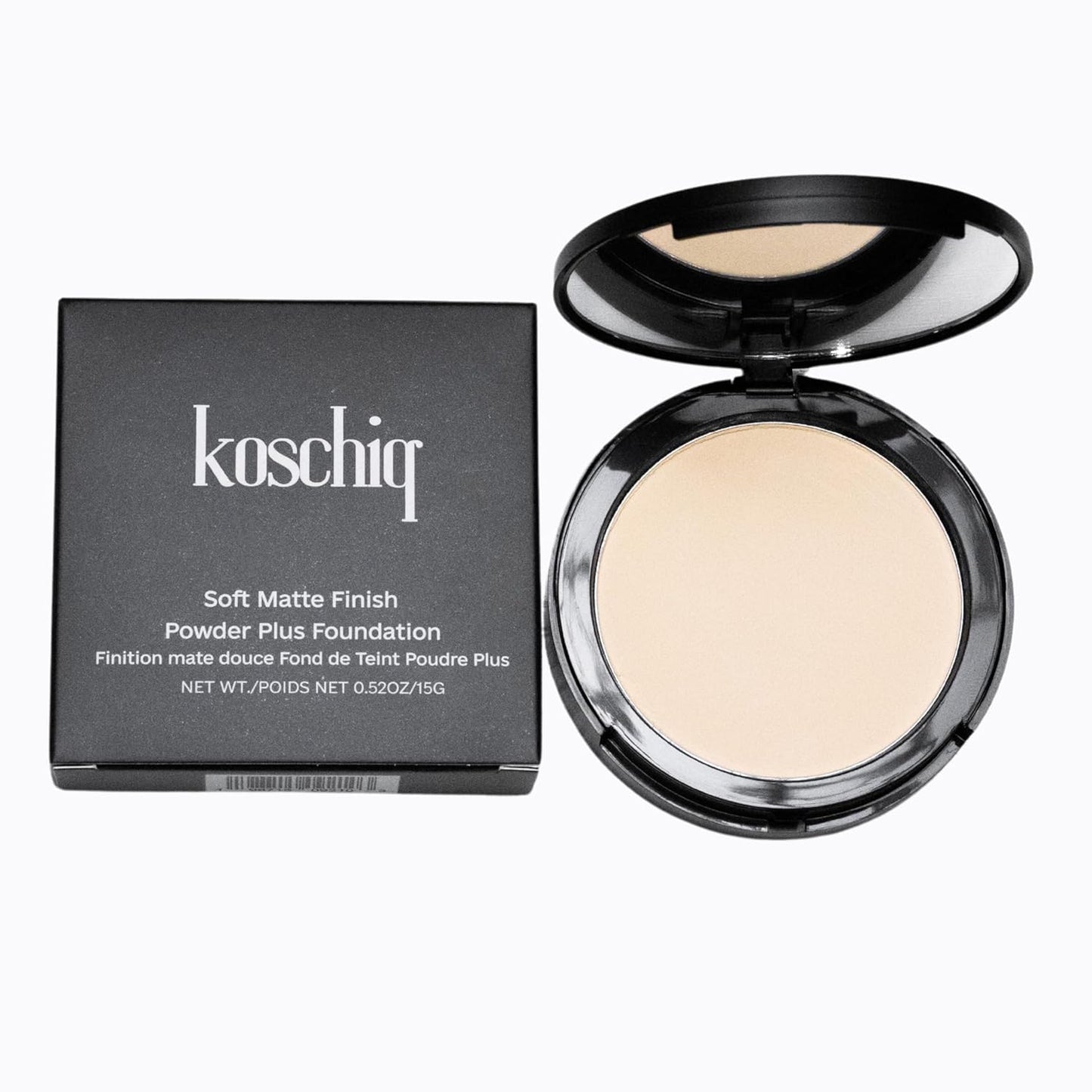 Koschiq Soft Matte Powder + Foundation – 2-in-1 Compact with Oil Control & Blurring Effect | 24hrs stay Longwear, Buildable Matte Finish | k-25 : Fair with warm yellow undertone