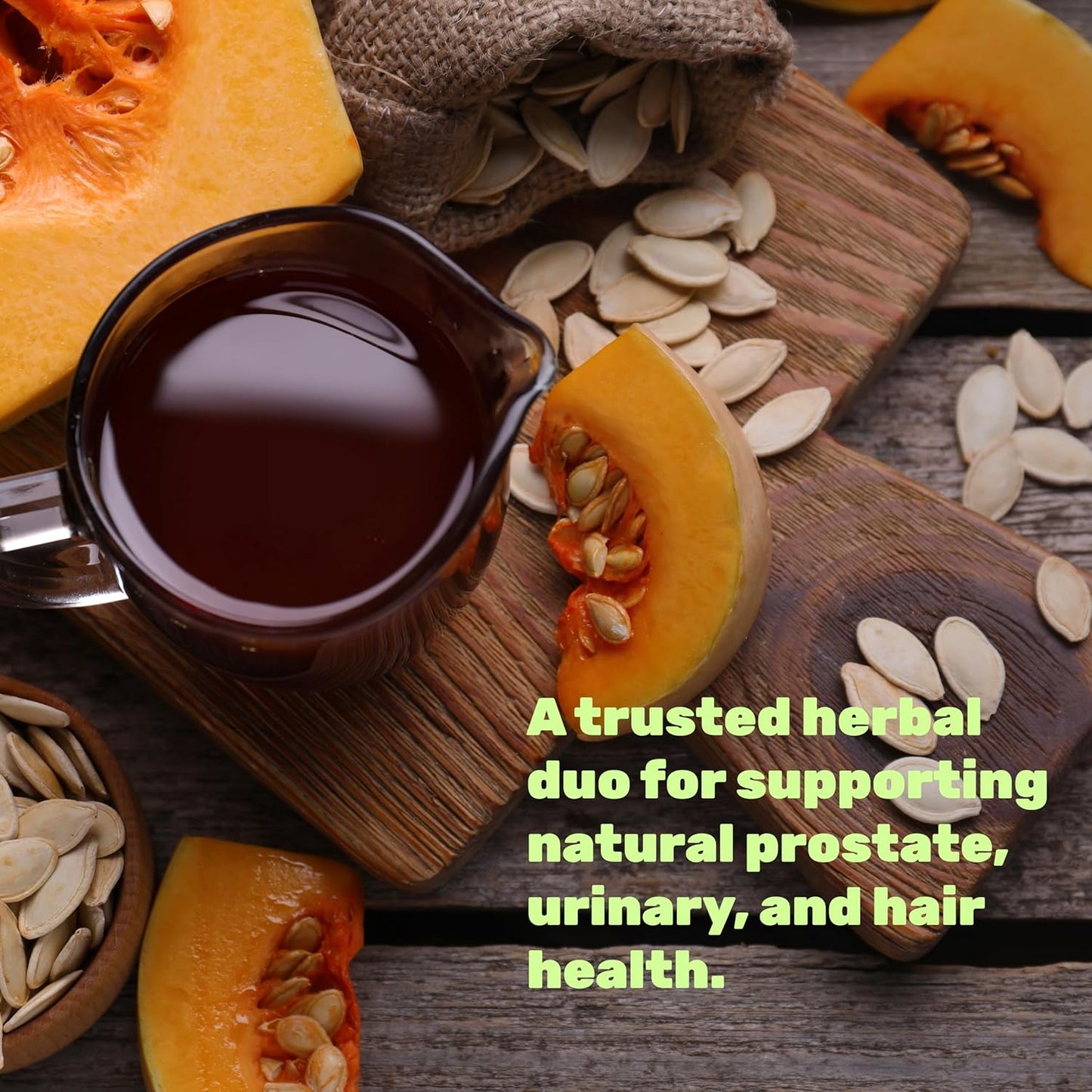 Pumpkin Seed Oil 3,000mg with Saw Palmetto, 240 Softgels – Cold Pressed Extract with Virgin Oil – Supports Prostate Health & Normal Urinary Frequency – DHT Blocker for Hair Growth – Non-GMO