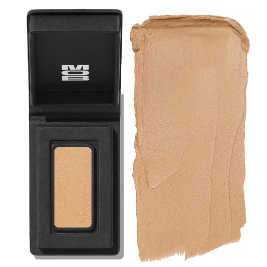 MOB Beauty Cream Clay Eyeshadow M107 – Golden Wheat | Skincare-Infused, Vegan, Cruelty-Free, Blendable Cream-to-Velvet Finish, Buildable Pigment, Clean Eyeshadow in Sustainable, Biodegradable Compact