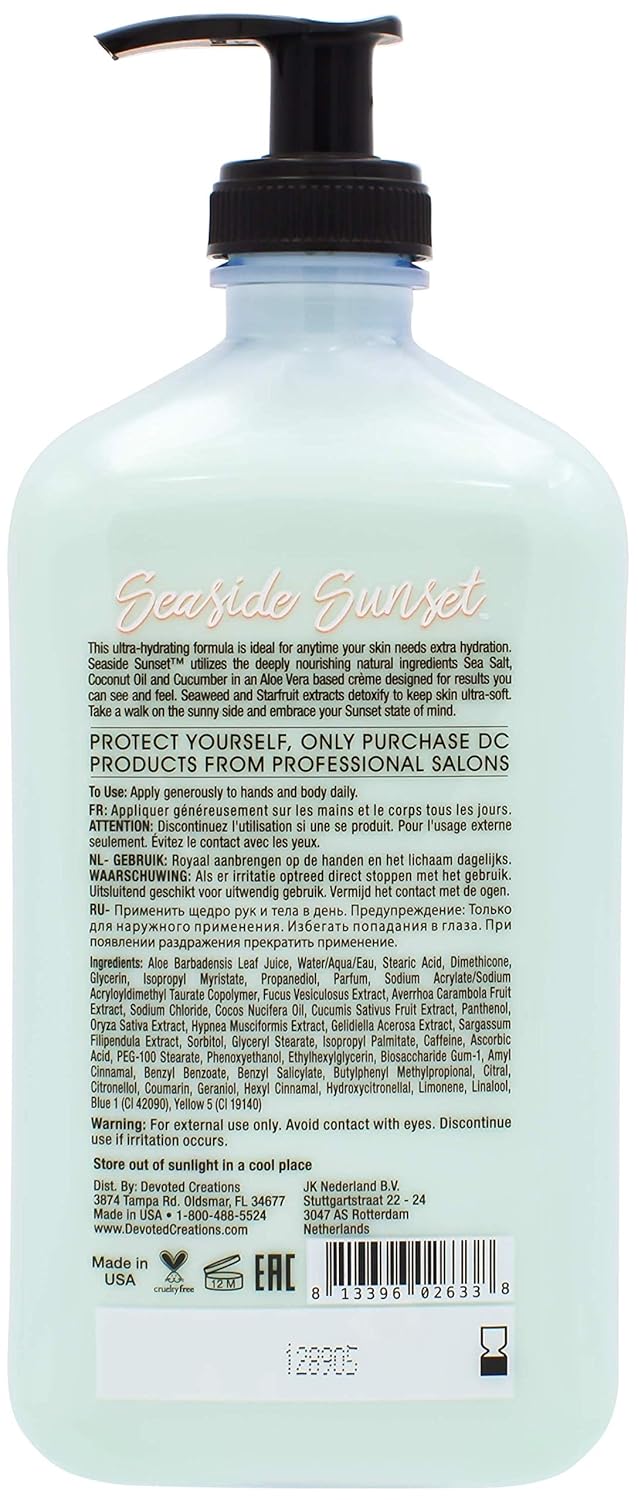 Devoted Creations Seaside Sunset Moisturizer 18.25 oz