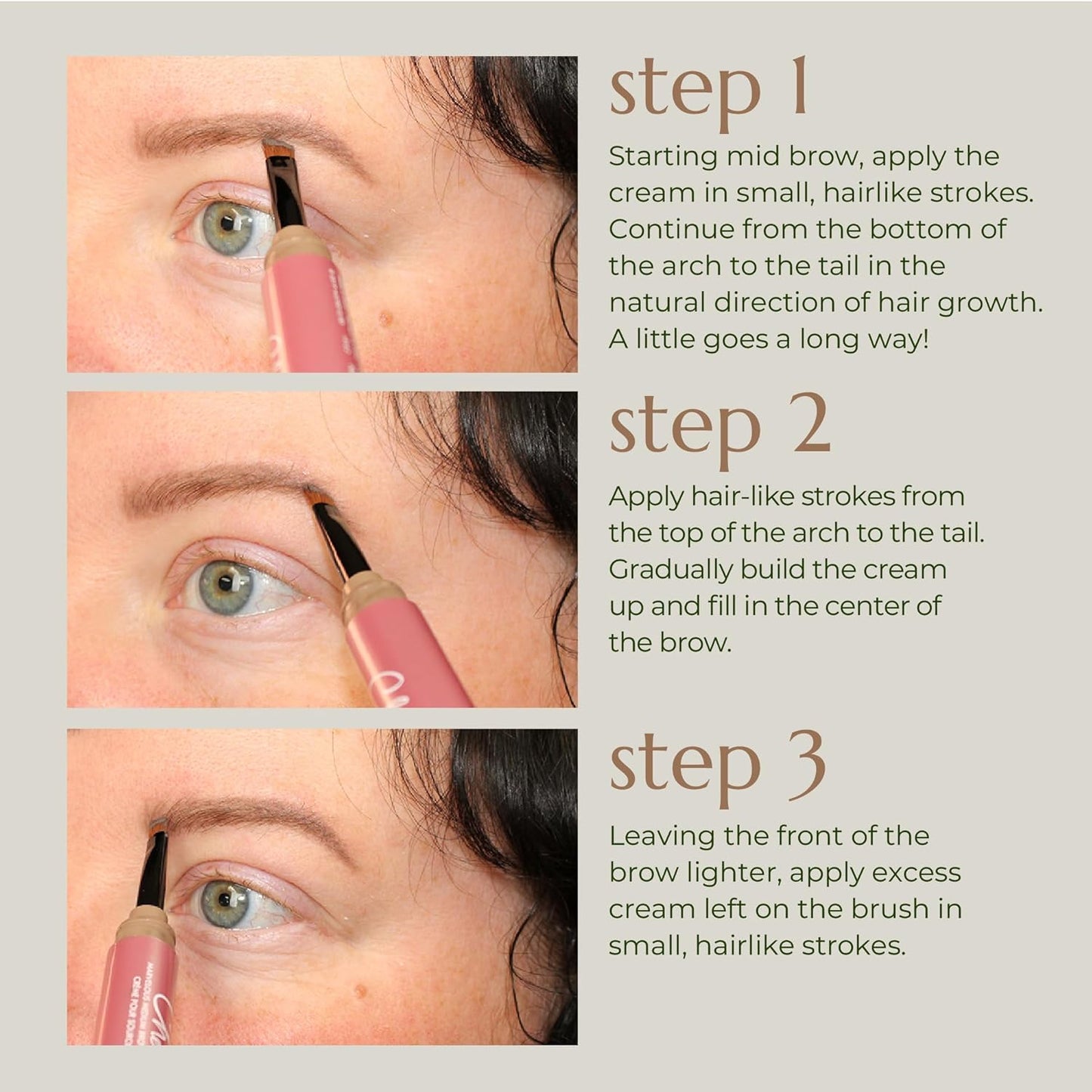 Chella Eyebrow Cream, Elegant Ebony - Vegan, Cruelty Free, Paraben Free, Gluten Free Eyebrow Pomade Makeup - Long Wearing, Velvet Consistency, Water Resistant