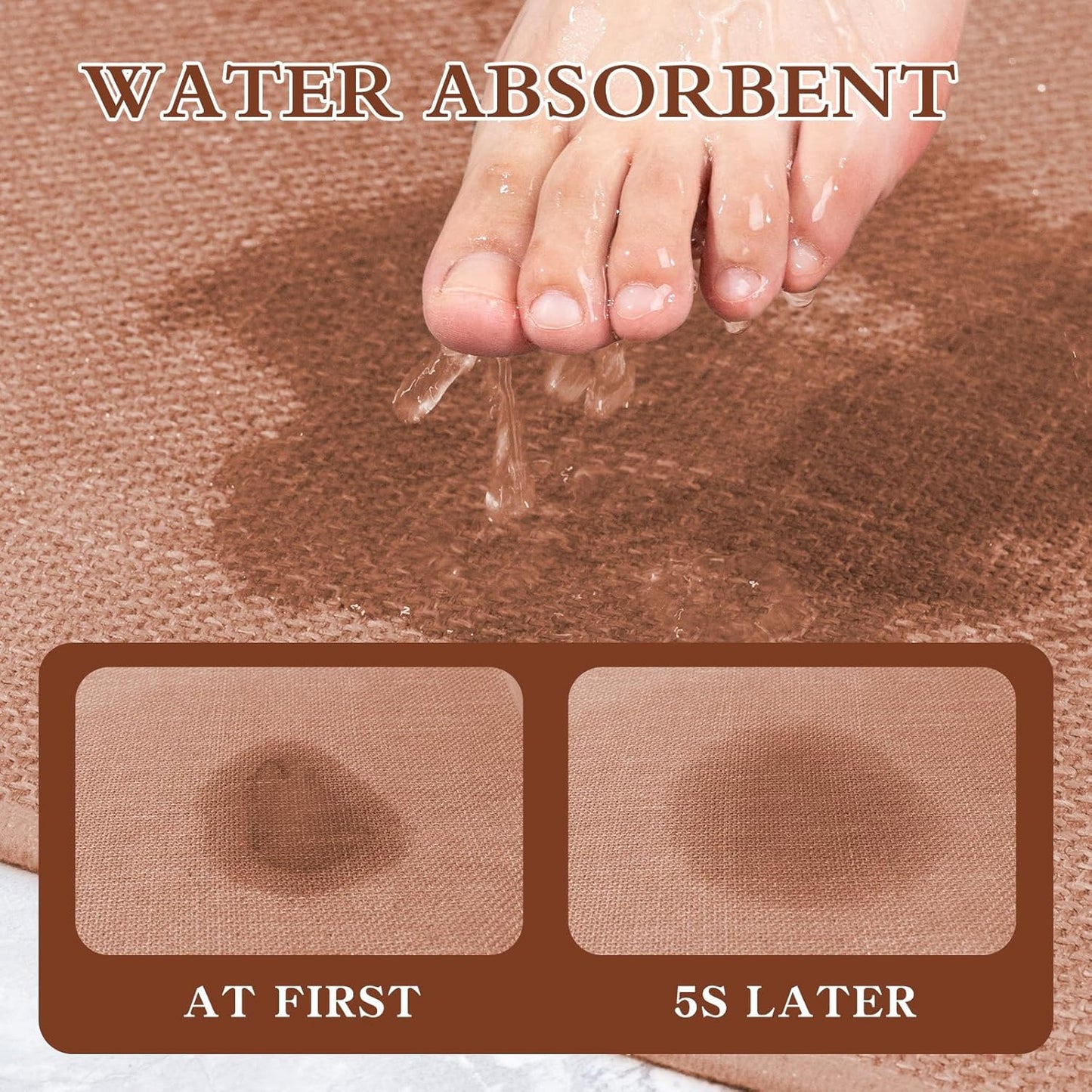 chakme Bathroom Rugs Mat 59x17, Ultra Thin Non Slip Bath Rug Runner Quick Dry Absorbent Bath Mat for Bathroom, (Dark Pink, 59"x17")