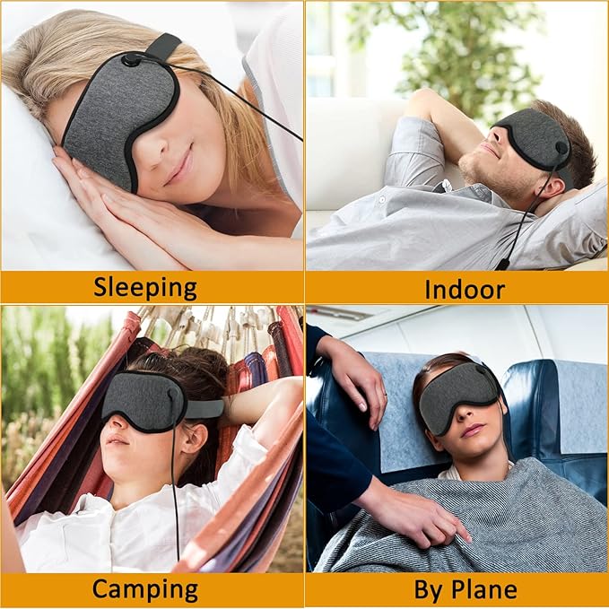 Heated Steam Eye Mask, Warm Compress For Eyes, Pressure Relief Eye Mask For Sleeping, Relieve Eye Fatigue and Eye Strain