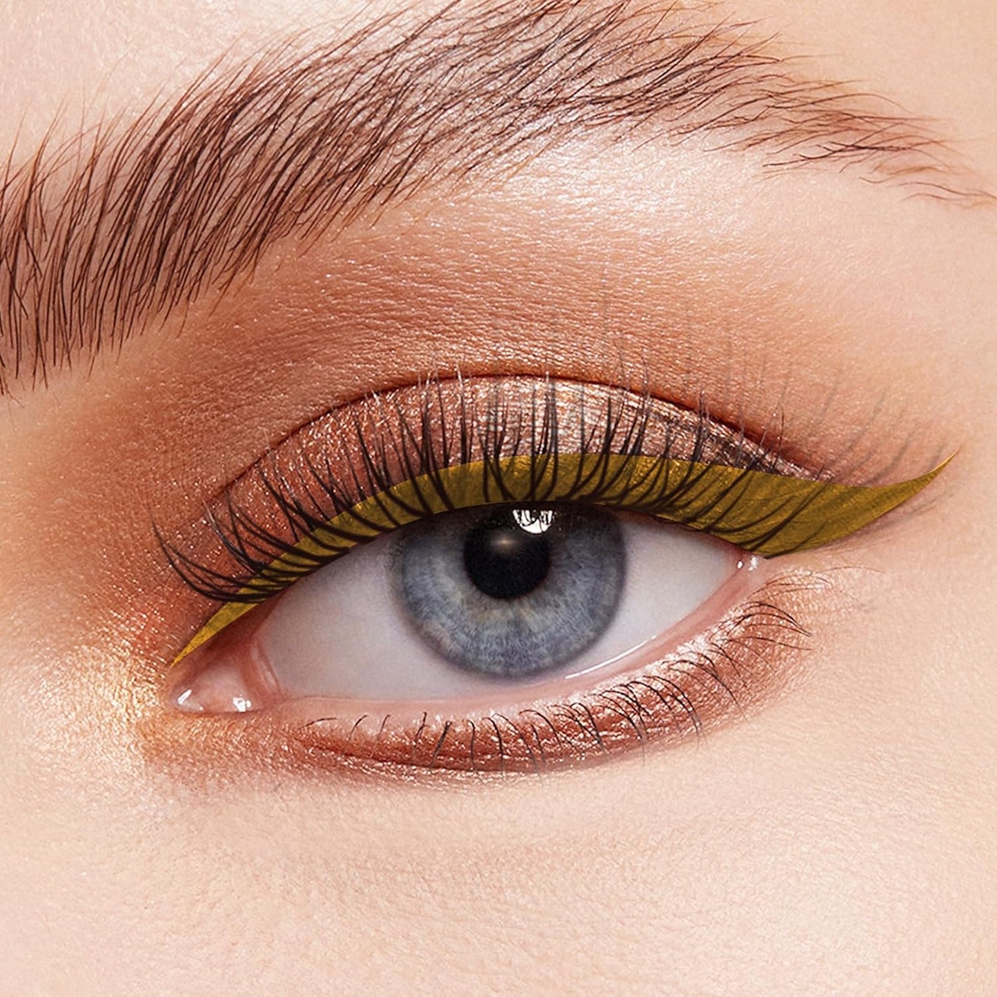 Witch's Pouch Gel Eyeliner Pencil Waterproof Smudge Proof, Long-Lasting Eye Liner, High-Intensity Colored Waterproof Eyeliner, Ultra-Smooth Korean Eye Pencil Eye Makeup (07 Yellow)