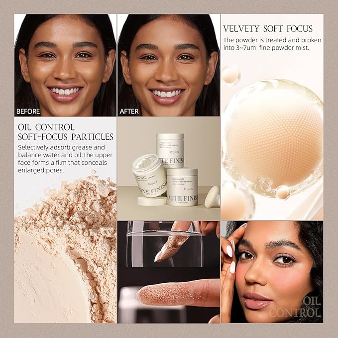 Pink Loose Setting Powder For Women, High-Definition Traceless Face Setting Powder, Oil Control Waterproof Setting Makeup, Lasting Coverage, Lightweight Fine Texture, Soft Focus Finish, 02