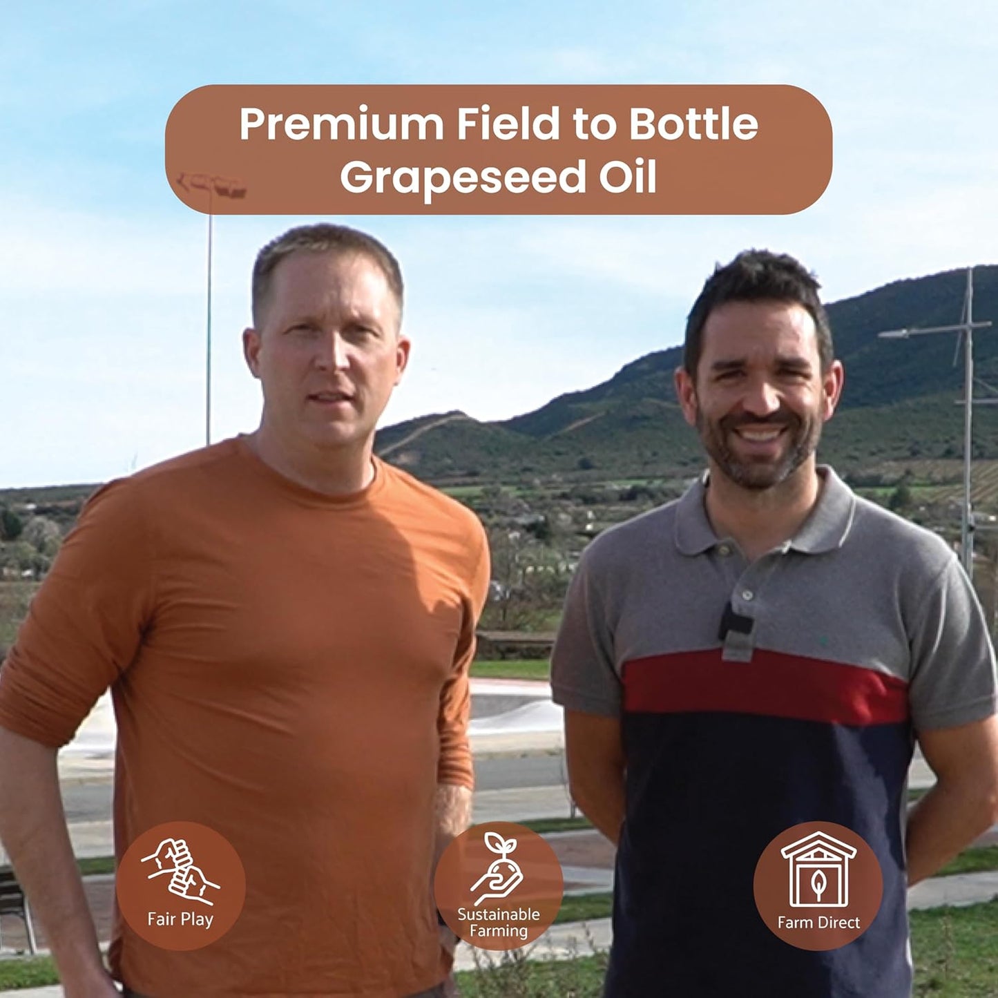 Grapeseed Oil - Pure Grapeseed oil for Skin - 100% Pure Carrier Oil for Hair, Face, and Skin - Direct from EIR Oils in the Beautiful Spanish Countryside (32 oz)
