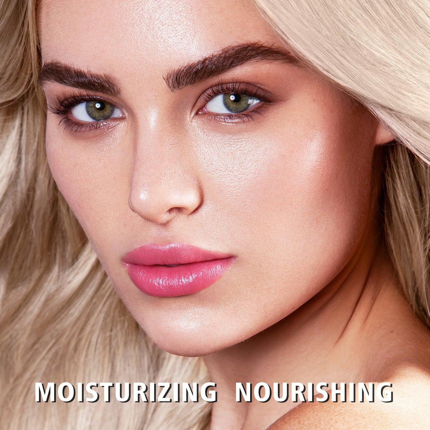 3Pc Moisture Lipsticks for Women Brown Nude Pink Lipstick Hydrate Tinted Lip Balm for Dry Cracked Lips Glossy Lip Color, MA55/58/62