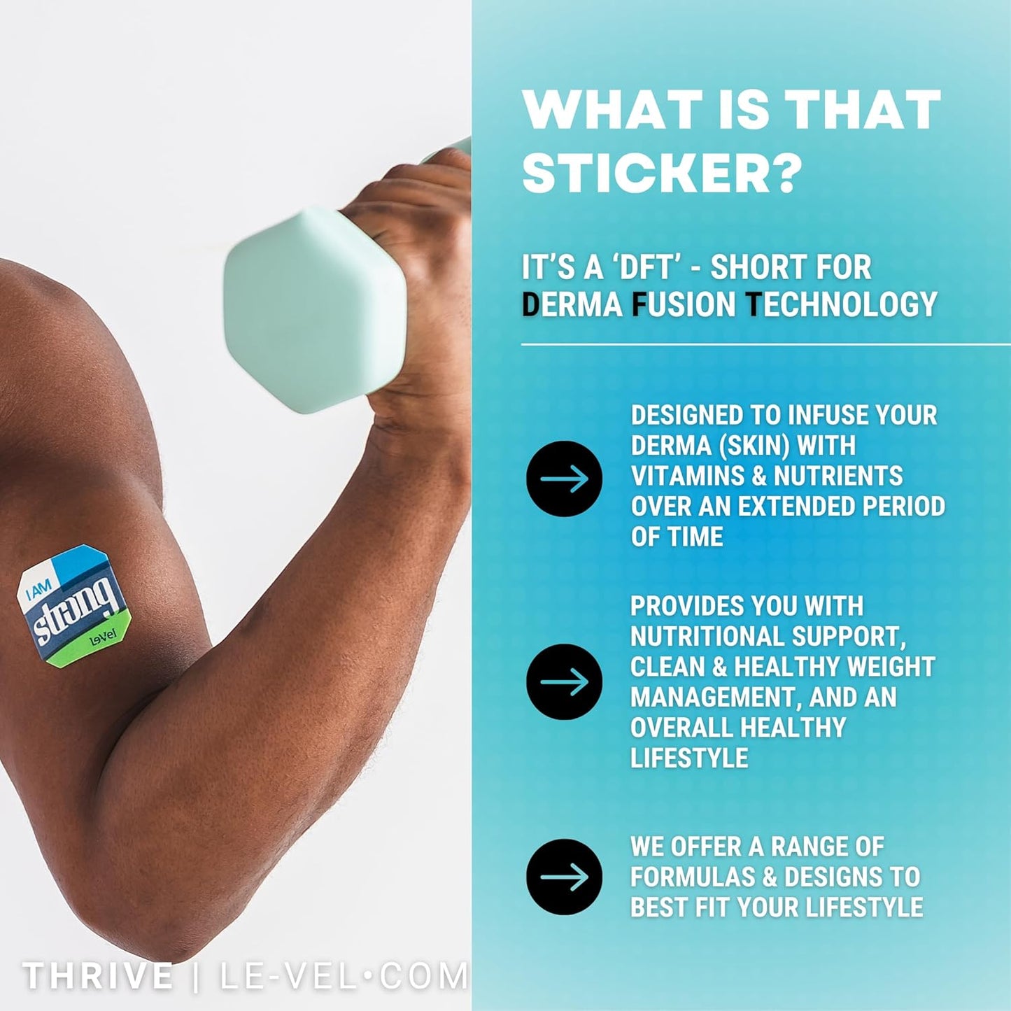 Thrive DFT Wellness Patches | Advanced Technology for Wellness, Energy, Mood, Sleep, & Lifestyle Balance | 30 Patches (30 Patch (1 Month), Classic - General Wellness Support - I Am)