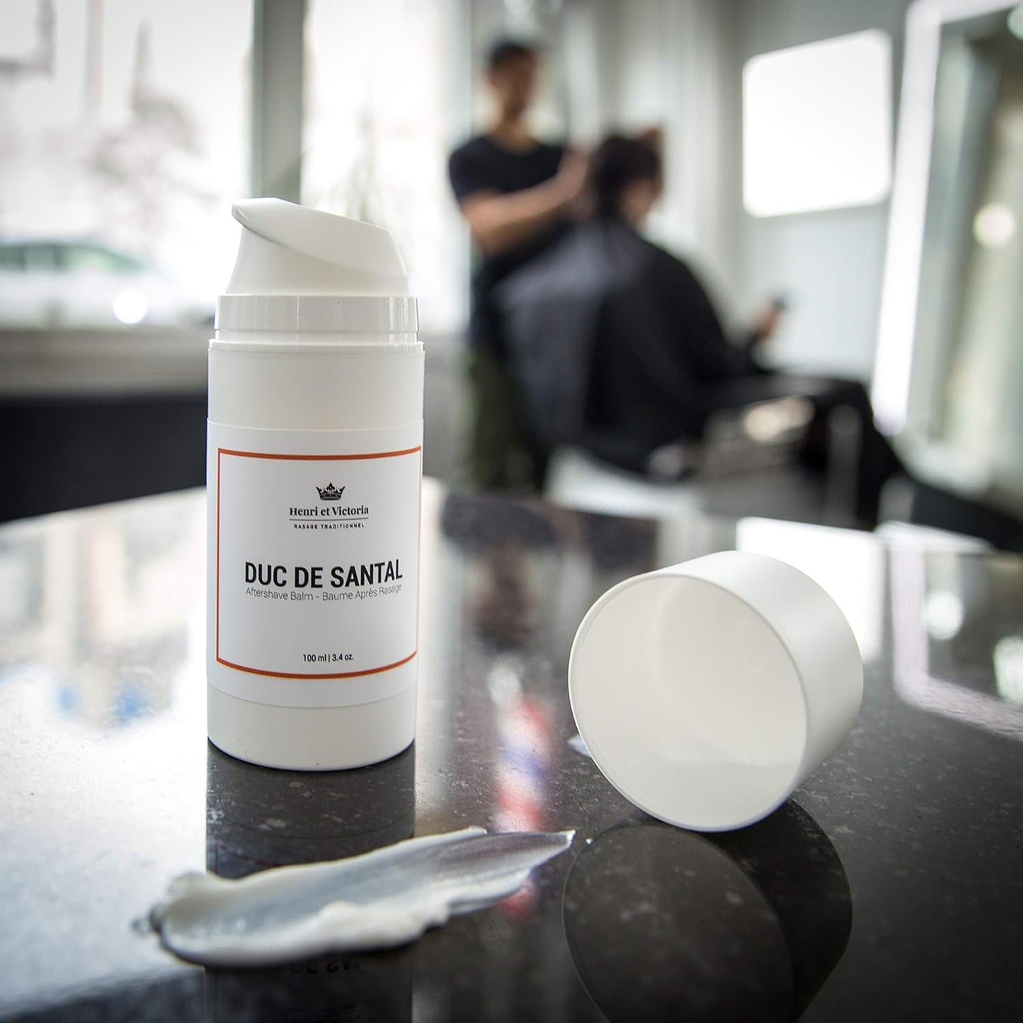 Aftershave for Men | Duc de Santal Chic and Subtle Scent | Canadian Made by Skilled Artisan | After Shave Balm Prevent and Cure Razor Burns | 100 ml (3.4 oz)