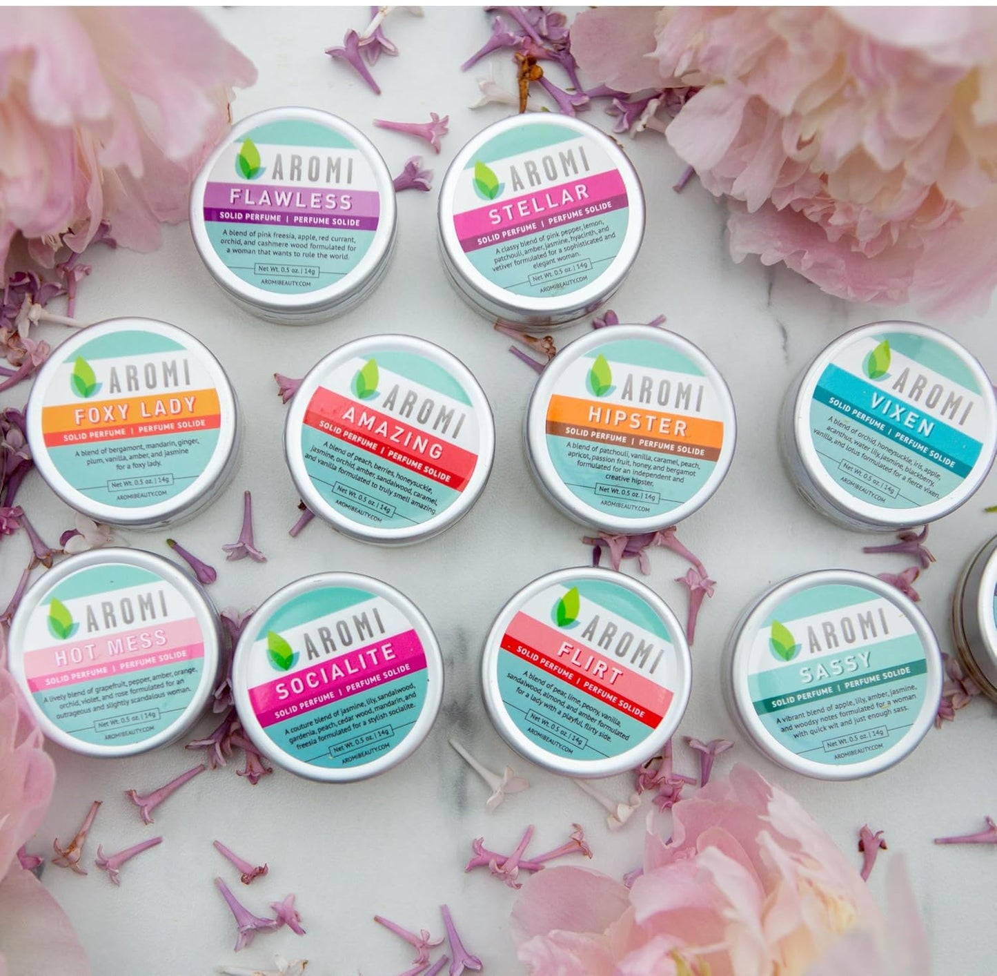 Aromi Hipster Solid Perfume | Earthy, Fruity Fragrance, Vegan, Cruelty-free, Patchouli, Vanilla, Peach Scent, Wax, Travel, Women's Gift, Handmade (Hipster)