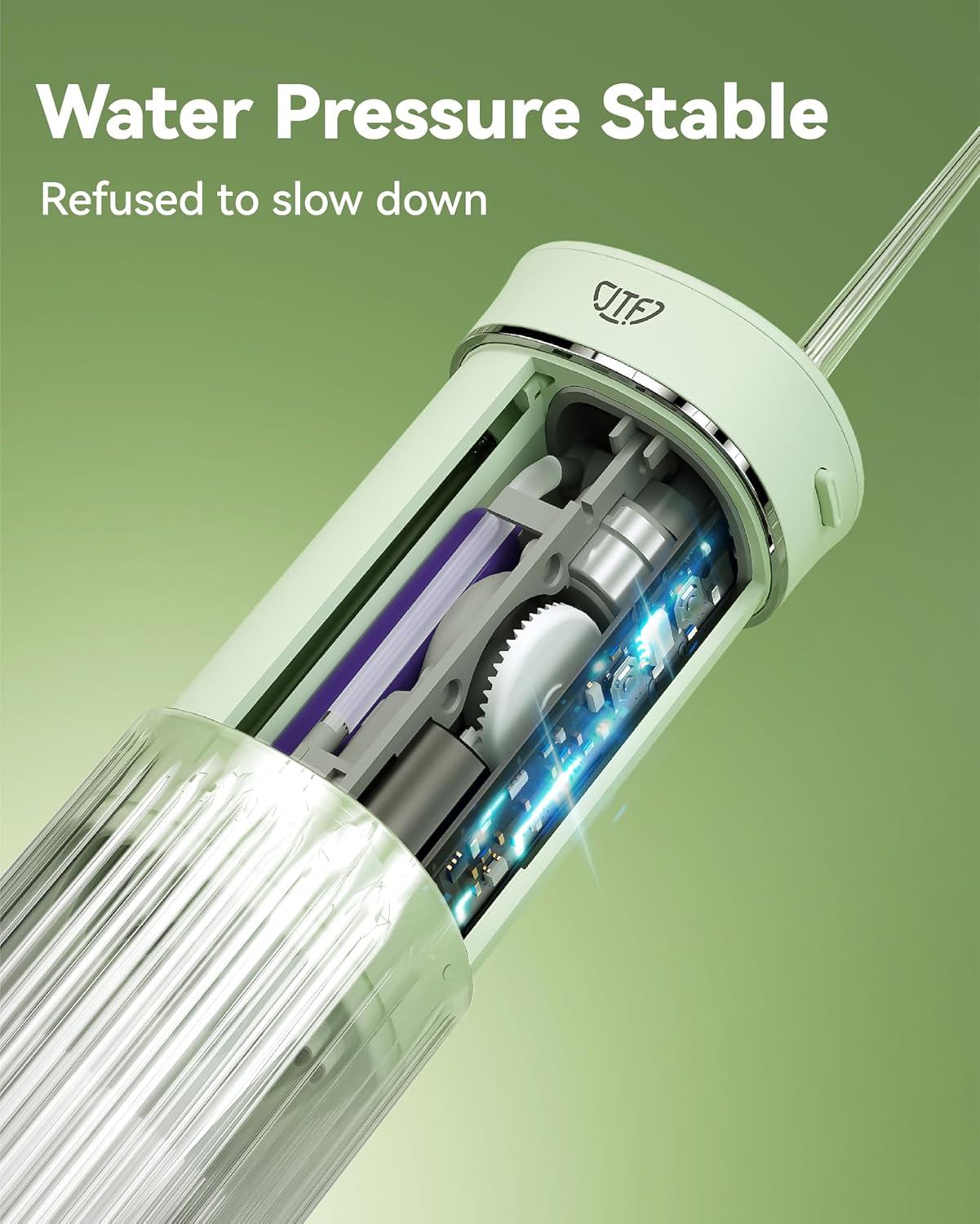 Portable Mini Water Dental Flosser for Teeth Cleaning Pick,Travel Oral Irrigator with Telescopic Water Tank,4 Modes and Waterproof Design-Perfect for Braces,Bridges,Home&Travel Dental Care