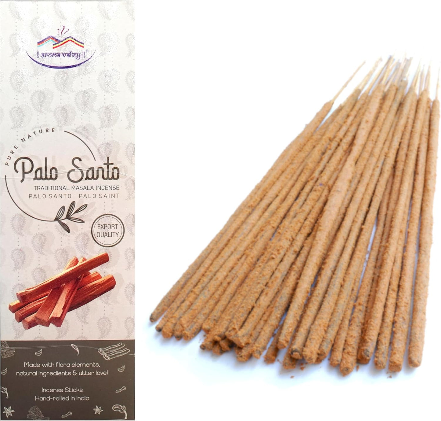 Palo Santo Incense Sticks - Traditional Handcrafted Masala Incense - 40 to 50 Sticks Approx.