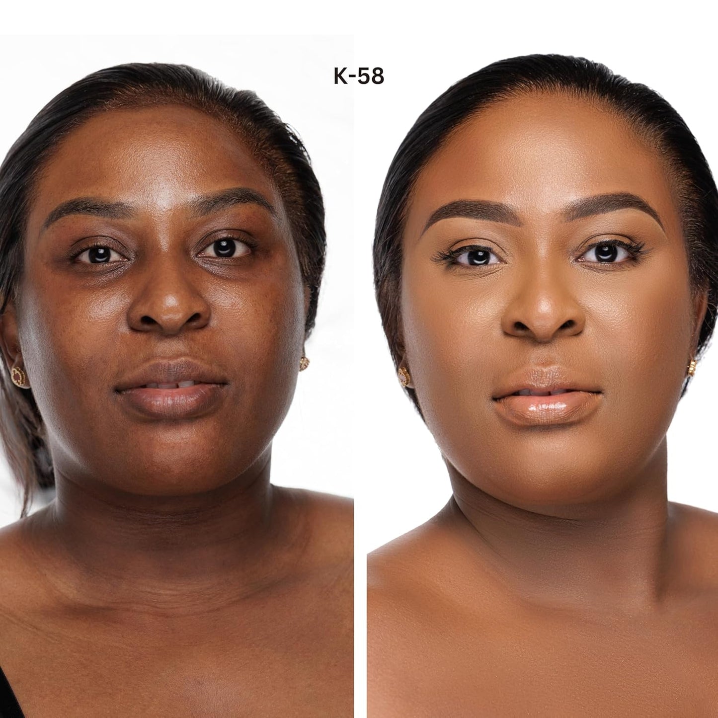 Koschiq Soft Matte Powder + Foundation – 2-in-1 Compact with Oil Control & Blurring Effect | Longwear, Buildable Matte Finish | K-58. Medium deep with warm bronze undertone