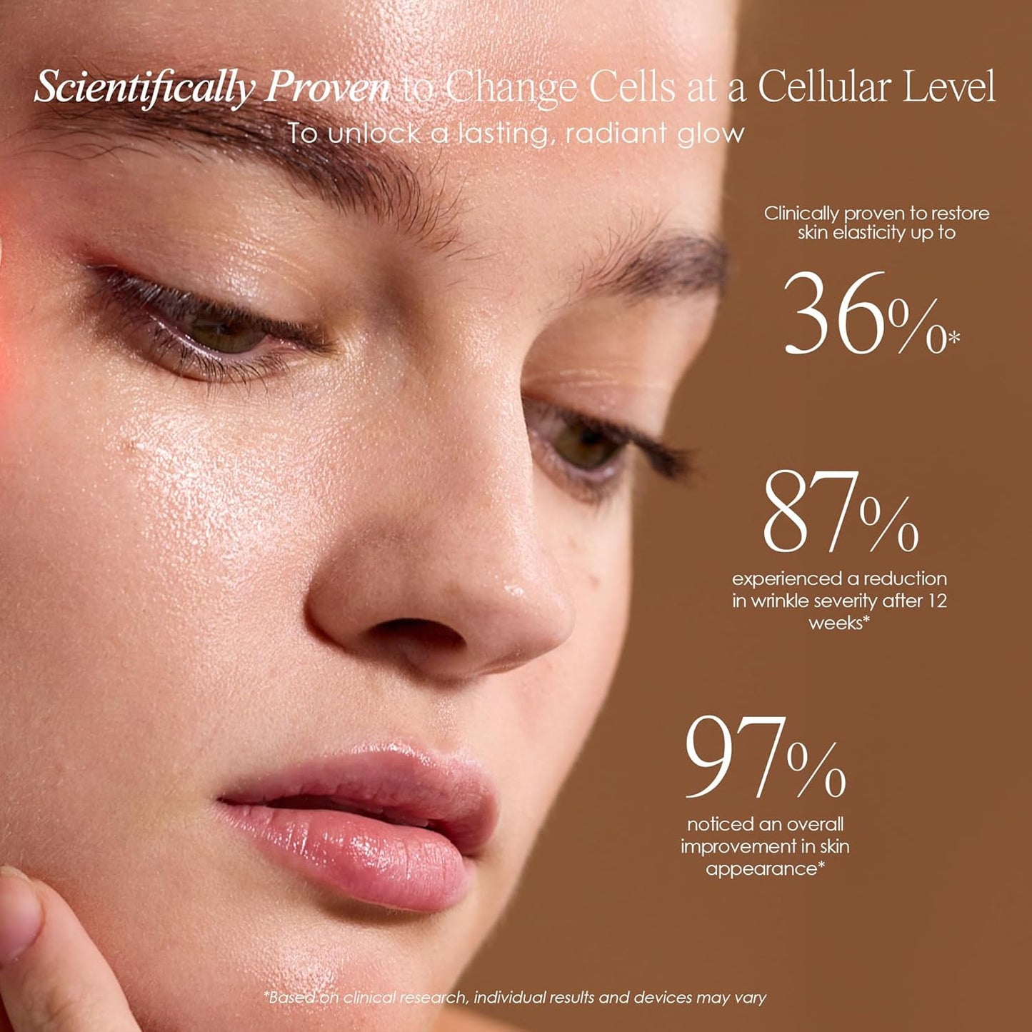 LumaGlow Red LED Light Therapy by Project E Beauty | Skin Rejuvenation and Anti-Aging | Diminish Fine Lines & Wrinkles