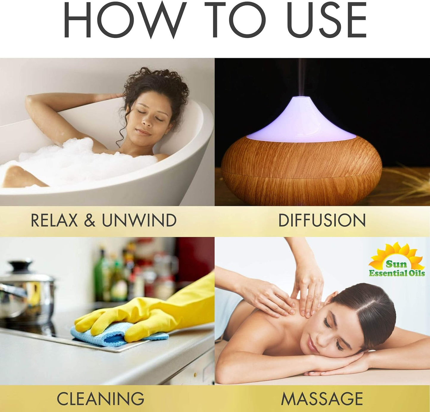 Sun Essential Oils Bergamot Essential Oil 16 oz Bulk for Skin, Hair, Aromatherapy, Soap & Diffuser