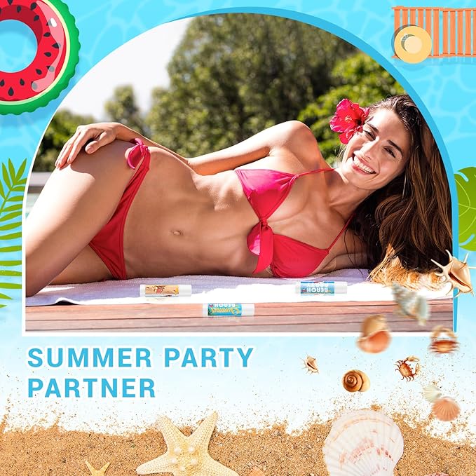 24 Pcs Sunscreen Lip Balms for Summer Beach Party SPF 30 Sunscreen Lip Balms Sticks Bulk Outdoor Travel Sunscreen Care Lip Balm for Thank You Gifts Summer Beach Wedding Party Supplies