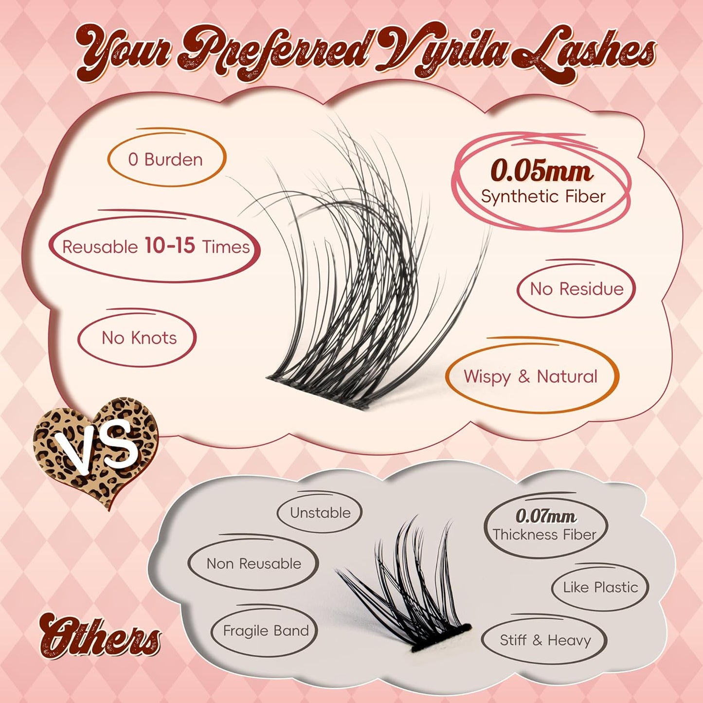 Lash Clusters 0.05mm PBT Fiber Eyelash Clusters, 0.1mm Superfine Invisiband D Curl Diy Lash Extension, 96pcs 8-16mm Individual Like Eyelash Extensions (Velvet-D-8-16Mix)