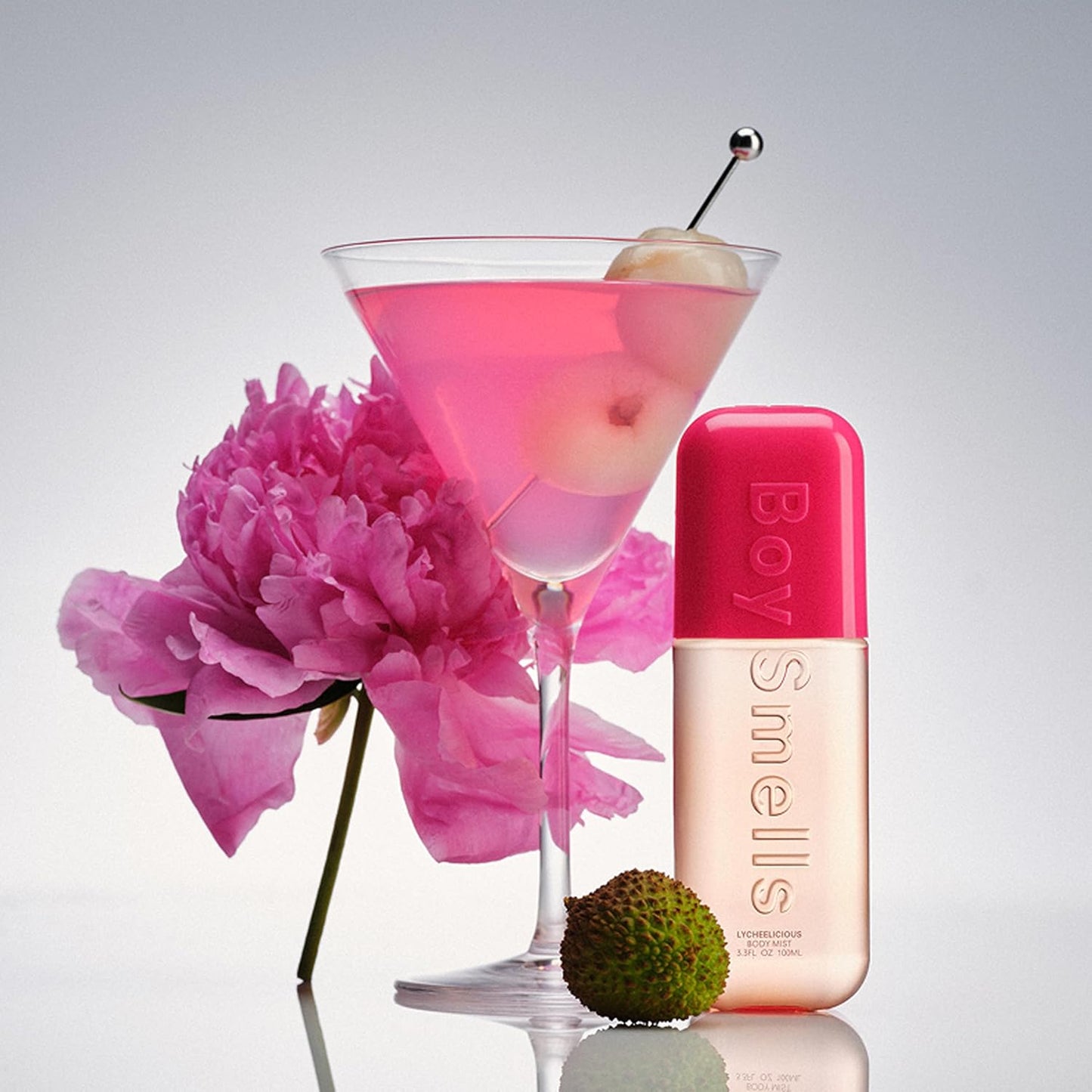 Boy Smells Lycheelicious Travel Mist – Lychee, Peony & Cotton Candy Musk – Sweet Floral Body Mist for Women – Travel Size Perfume – 3oz