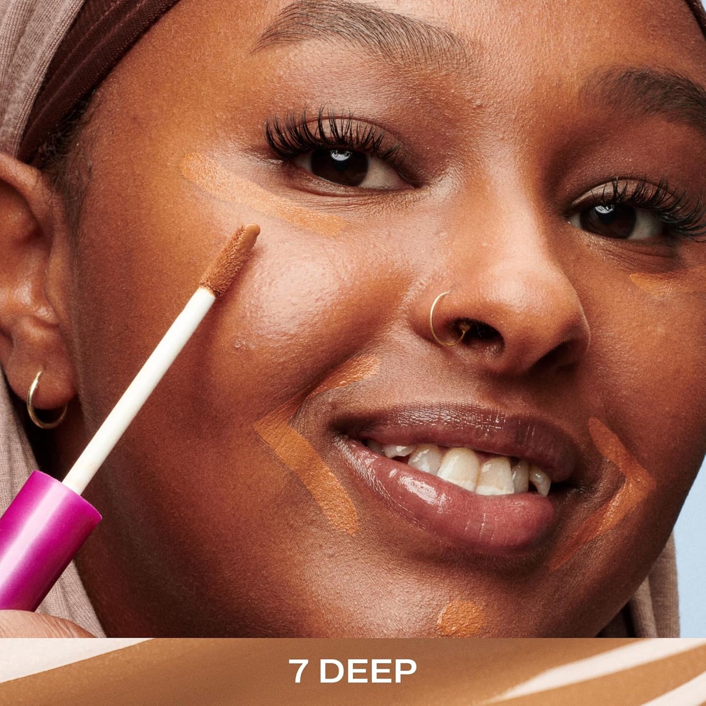 Lumene Under Eye Concealer - CC All-Over Hydrating Concealer with Medium Coverage - Multi-Tasking Under Eye Makeup Infused with Hyaluronic Acid with a Skin-Like Finish - 7 Deep (0.3 fl oz)