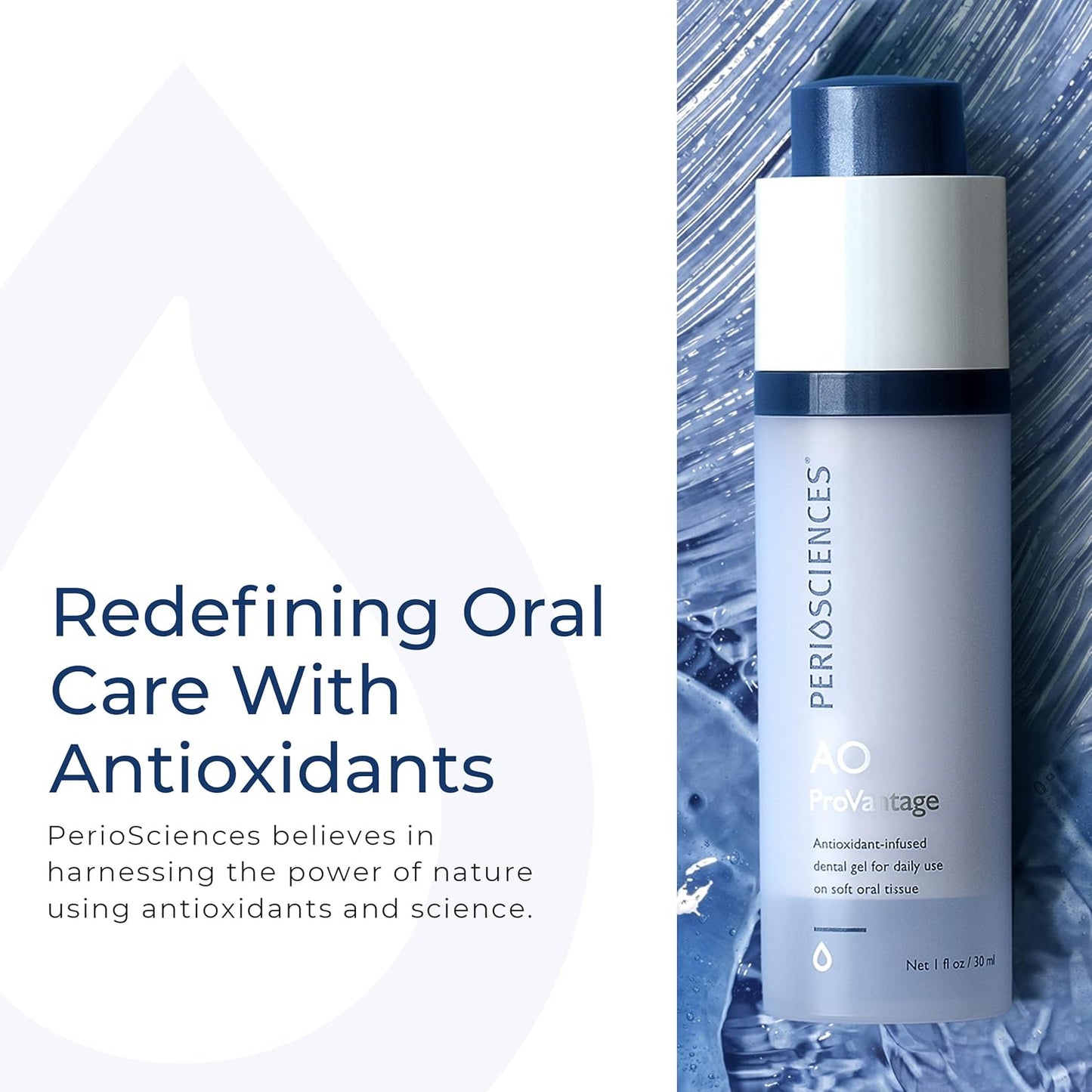 PerioSciences AO ProVantage Dental Gel with Antioxidants – Oral Gum Gel – Oral Care to Maintain Gum Health, 1 fl. Oz / 30ml
