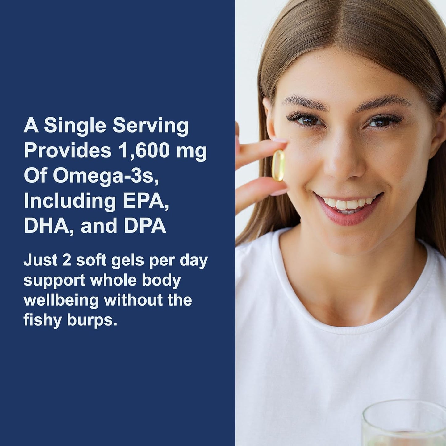 Carlson Labs Elite Omega-3, 1600 mg, Gems Fish Oil Soft Gels, Natural Lemon Flavor, 2 Pack (120 Count Each)