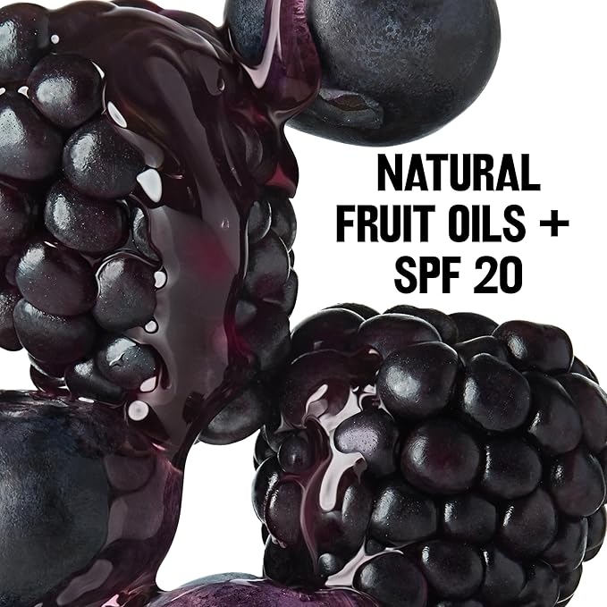 Revlon Lip Balm, Kiss Tinted Lip Balm, Face Makeup with Lasting Hydration, SPF 20, Infused with Natural Fruit Oils, 035 Berry Burst, 0.09 Oz