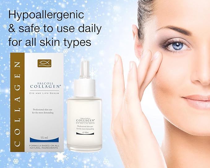 Anti-Aging Eye & Lip Serum - Anti-Wrinkle, Hypoallergenic Face Treatment For Women & Men, Reduces Eye Bags, Dull Skin, Dark Circles, 15 ml