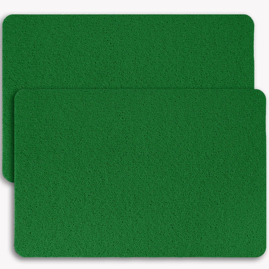 Non-Slip Bathtub Mat, 2 Pack Anti Slip Shower Mat, Fast Drying Bathtub Mats, Foot Scrubber Mat, Anti Slip Mat for Tub, Floor, Bathroom, Kitchen, Home, Hotel (Dark Green 24"×16"+24"×16")
