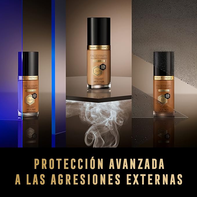 Max Factor Facefinity 3-in-1 All Day Flawless Foundation, SPF 20, Ganache, 30ml