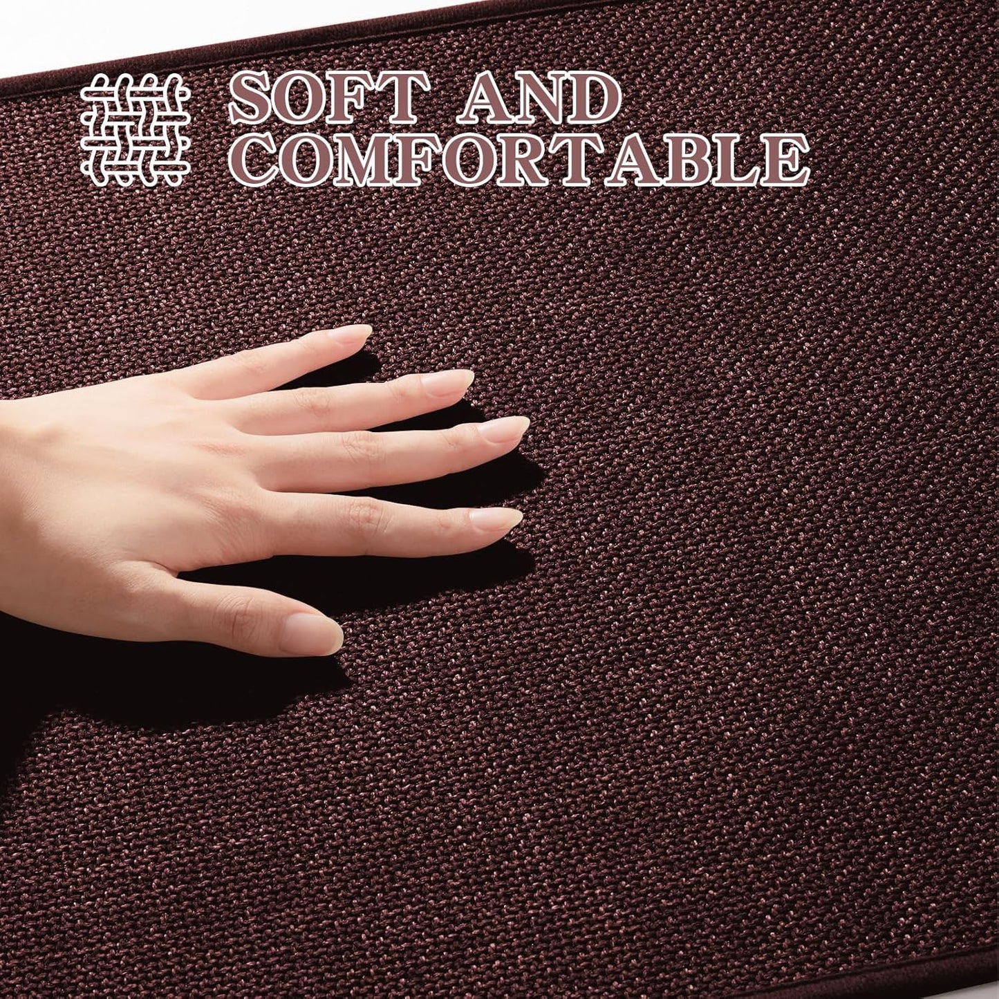 chakme Bathroom Rugs Mat 47x24, Ultra Thin Non Slip Bath Mat Large Quick Dry Absorbent Bath Mat for Bathroom Floor, (Dark Purple, 47"x24")