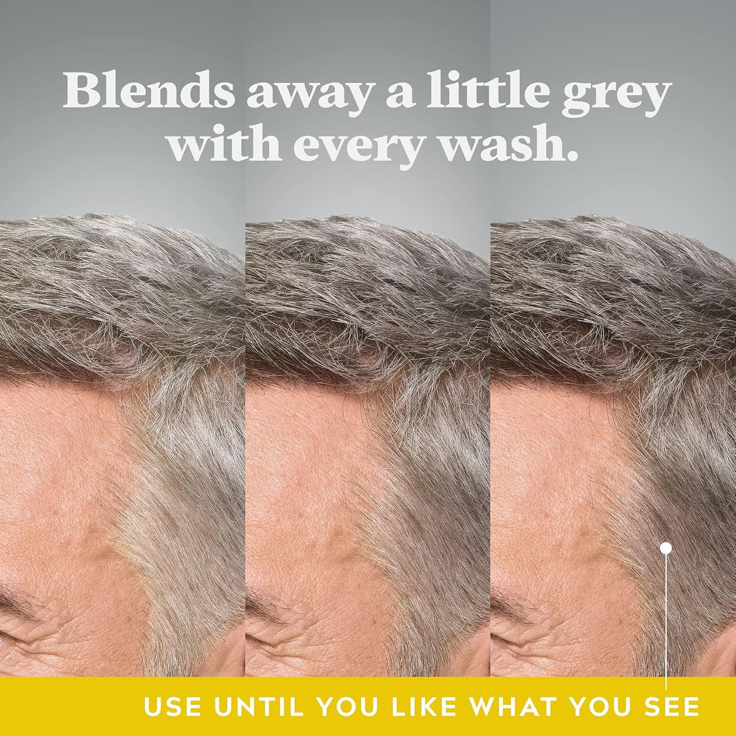 Just for Men Control GX Multipack, Shampoo for Lighter Shades of Hair, and Mustache and Beard Wash, Gradually Colors Grey Hair, 4 oz. Bottles