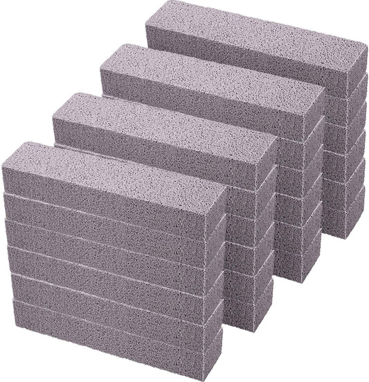 Chinco 24 Packs Pumice Stick for Cheaning, Pumice Scouring Stone Pad Removing Stain Grime Without Leaving Scratches for Kitchen Oven Stove Home Bathroom Toilet Pool House Cleaning Supplies