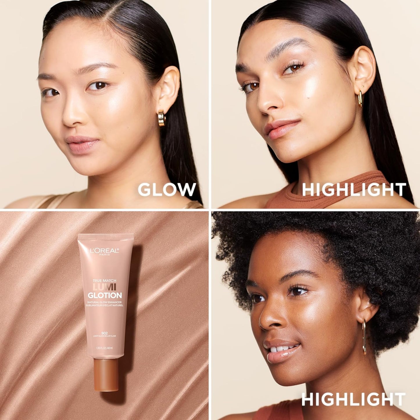 L’Oréal Paris True Match Lumi Glotion Light and Fair Bundle, Highlighter and Bronzer For Radiant Glow, Pack of 2