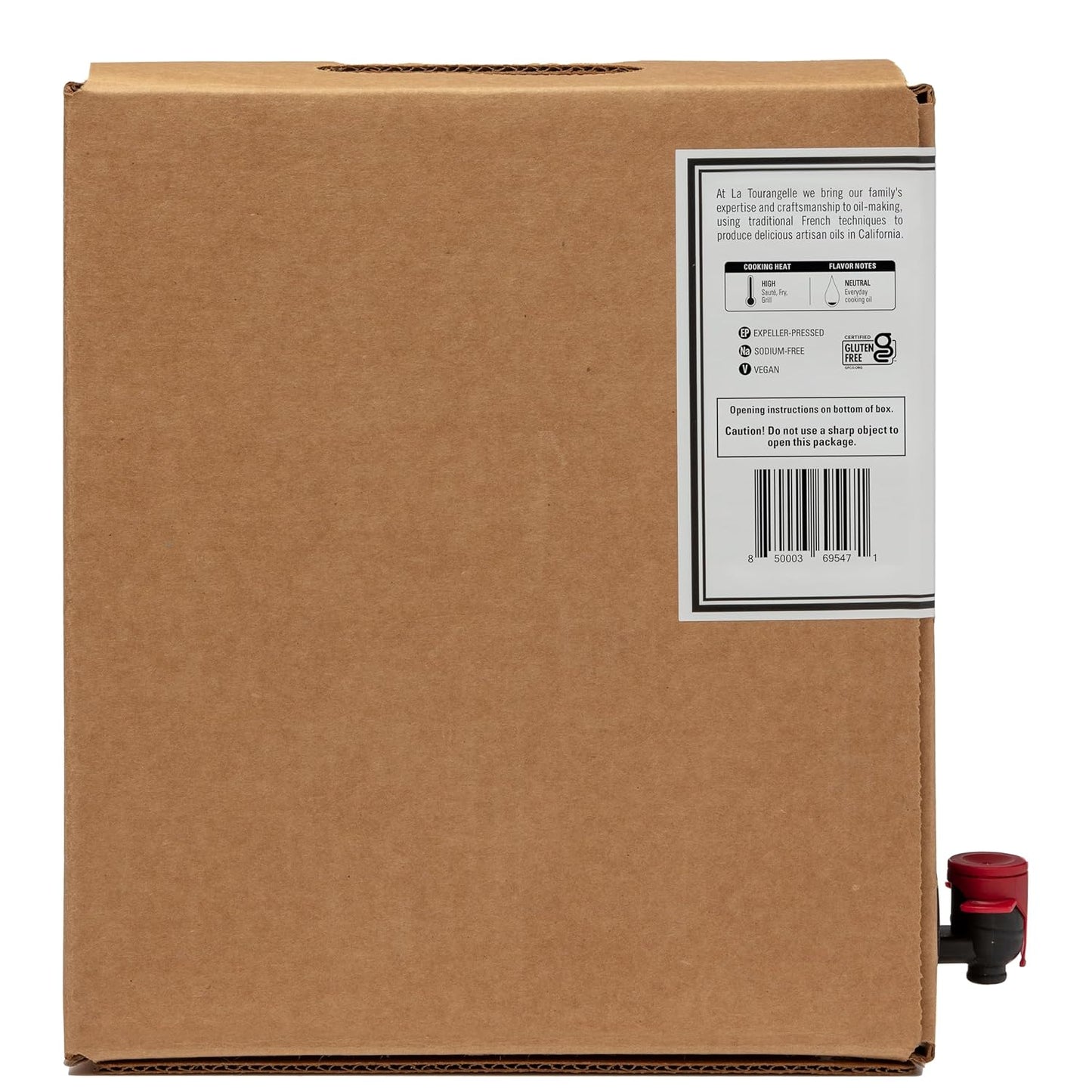 La Tourangelle, Organic Sun Coco Oil, Unique Blend of Organic High-Oleic Sunflower Oil and Organic Refined Coconut Oil, Heat Heat Cooking and DIY Beauty, 169 fl oz